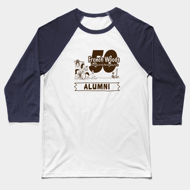 French Woods 50th Anniversary Alumni Baseball T-Shirt by veronikaisabel